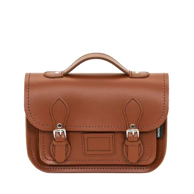 Leather Midi Satchel - Chestnut Stylish Bags At Unbeatable Prices