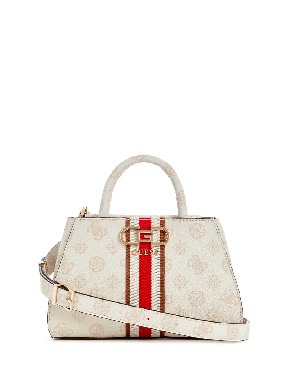 Cream Logo Nelka Mini Satchel Bag Flash Sale On Designer Bags