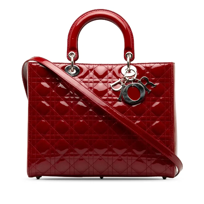 Dior Large Cannage Patent Lady Dior (SHG-ZMJz7k) Limited-Time Sale On Trendy Handbags – Don't Miss Out
