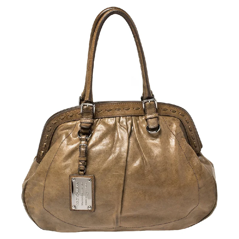 Dolce & Gabbana Brown Leather Miss Romantique Frame Satchel Premium Handbags With A Touch Of Elegance Dolce & Gabbana Brown Leather Miss Romantique Frame Satchel Premium Handbags With A Touch Of Elegance