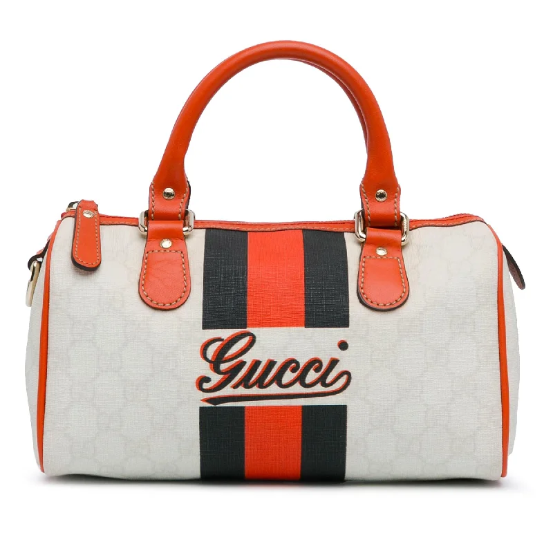 Gucci Mini GG Supreme Joy Web Boston Bag (SHG-R1IO0Q) Everyday Bags, Budget-Friendly
