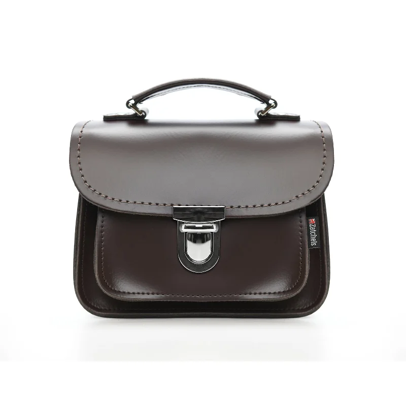 Luna Handmade Leather Bag - Dark Brown Classic And Modern Handbags Now More Affordable