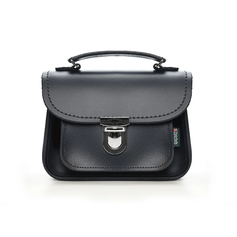 Luna Handmade Leather Bag - Navy Trendy & Timeless Bags, Now On Sale