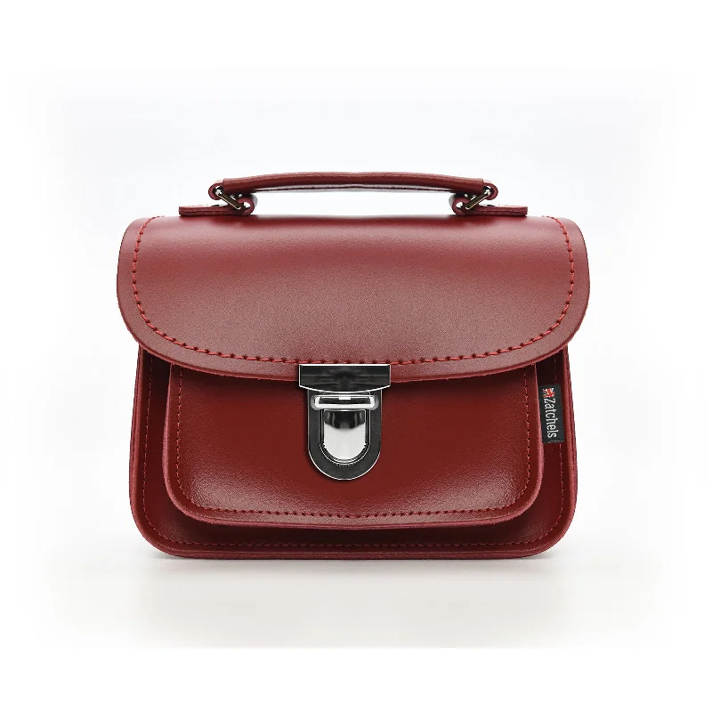 Luna Handmade Leather Bag - Red Stylish Totes, Special Discounts