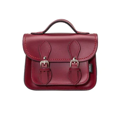 Handmade Leather Micro Satchel - Oxblood Trendy Backpacks With Big Discounts
