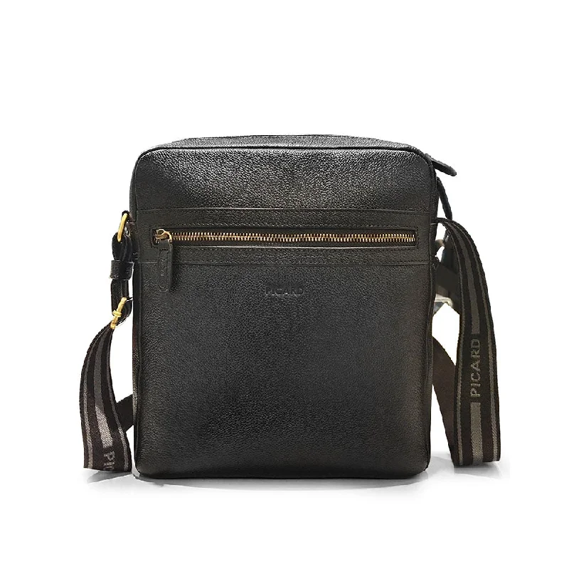 Picard Urban Men's Leather Shoulder Bag with Smart Functional Compartments and Durable and Comfortable Adjustable Strap (Black) Iconic Handbags At Unbeatable Prices Picard Urban Men's Leather Shoulder Bag with Smart Functional Compartments and Durable and Comfortable Adjustable Strap (Black) Iconic Handbags At Unbeatable Prices