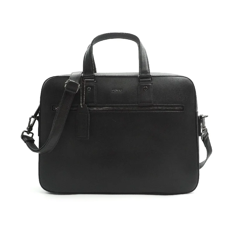 Picard Windsor Men's Leather Briefcase (Black) Stylish Bags, Unbeatable Prices