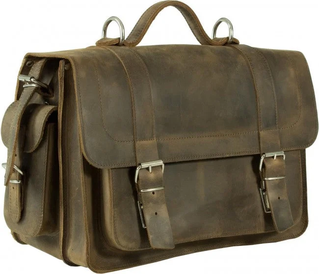 PIMLICO CRAZY HORSE STONE BROWN LEATHER SATCHEL / BACKPACK Chic Bags, Shop Now