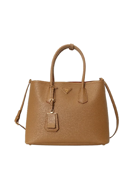 SAFFIANO CUIR DOUBLE TOTE Elegant Bags, Limited Stock
