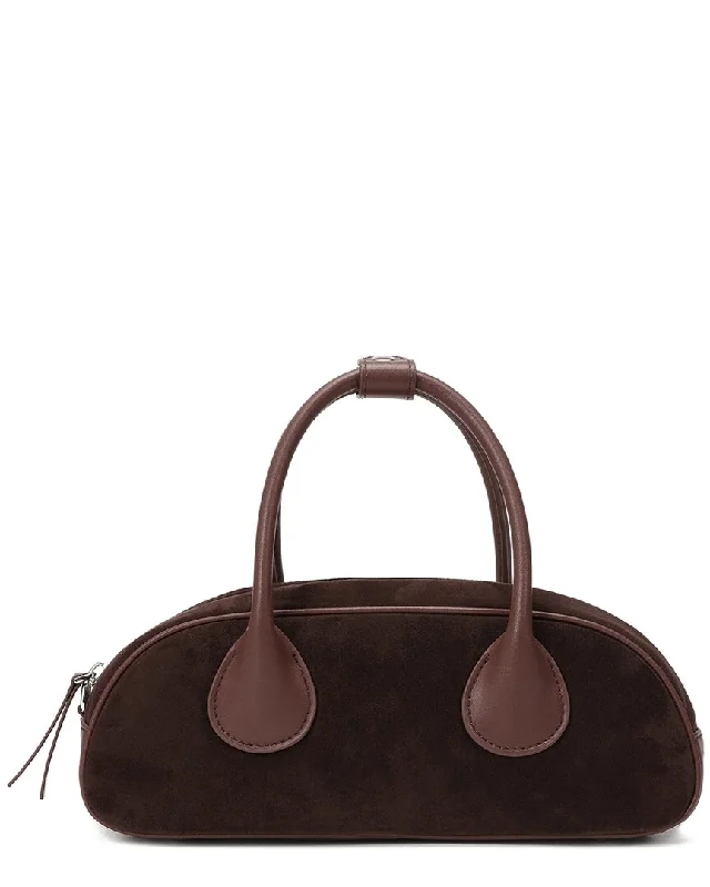 Tiffany & Fred Paris Suede & Leather Satchel Stylish Bags, Unbeatable Prices