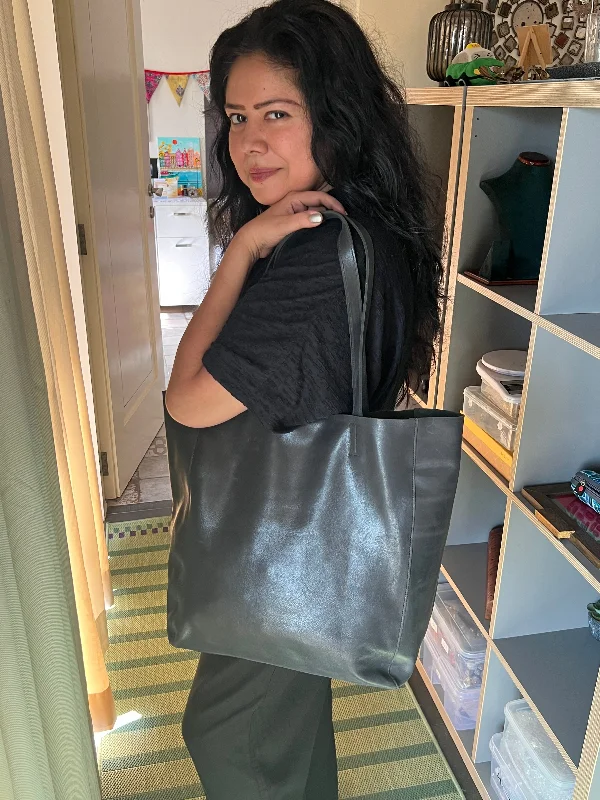 Vintage Soft Tote Leather Bag Limited-Time Handbag Sale