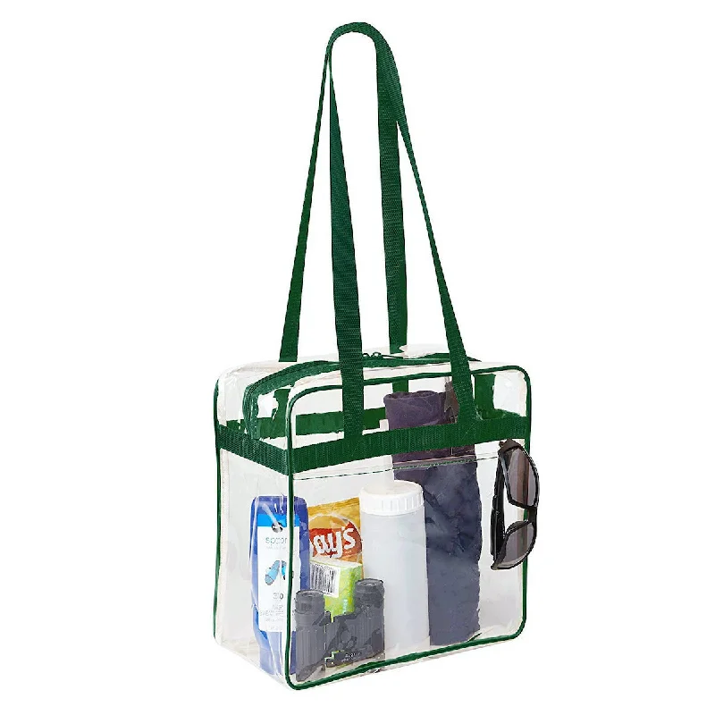 Eco-Friendly Bags With Promotions 12 x 12 x 6 Stadium Bag with 35-inch Long Handles - Green Trim (1401-GRN) Chic Crossbody Bags, Limited Offers Eco-Friendly Bags With Promotions 12 x 12 x 6 Stadium Bag with 35-inch Long Handles - Green Trim (1401-GRN) Chic Crossbody Bags, Limited Offers